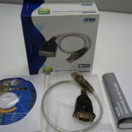 Конвертор USB към com Port RS232, usb to Serial rs-232, снимка 2 - Кабели и адаптери - 17291549