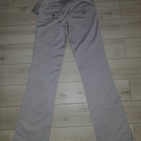 Дамски светлосив панталон с панделки марка Ками, снимка 3 - Панталони - 23808136