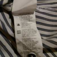 Дам.риза-"ORSAY"-/памук+полиестер+ликра/-бяло+синьо-райе. Закупена от Германия., снимка 11 - Ризи - 21946008