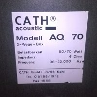 cath aqoustic aq70-70w/4ohm-тонколони-внос швеицария, снимка 14 - Тонколони - 18871377