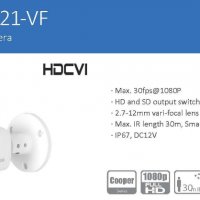 DAHUA HAC-B4A21-VF 2MP Моторизирана с Варифокал 2.7-12мм Водоустойчива 4в1 Камера HD-CVI AHD HD-TVI, снимка 1 - Комплекти за видеонаблюдение - 26131828