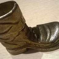 Златната обувка-14/11/6см-made in spain-мед/месинг-внос швеицария, снимка 2 - Колекции - 13904027