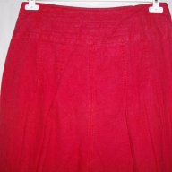 Червени ленени шалвари тип потури "Promod" оригинал, снимка 5 - Къси панталони и бермуди - 10714753