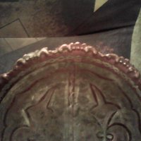 Стара медна гравирана ченика , снимка 2 - Антикварни и старинни предмети - 23753480