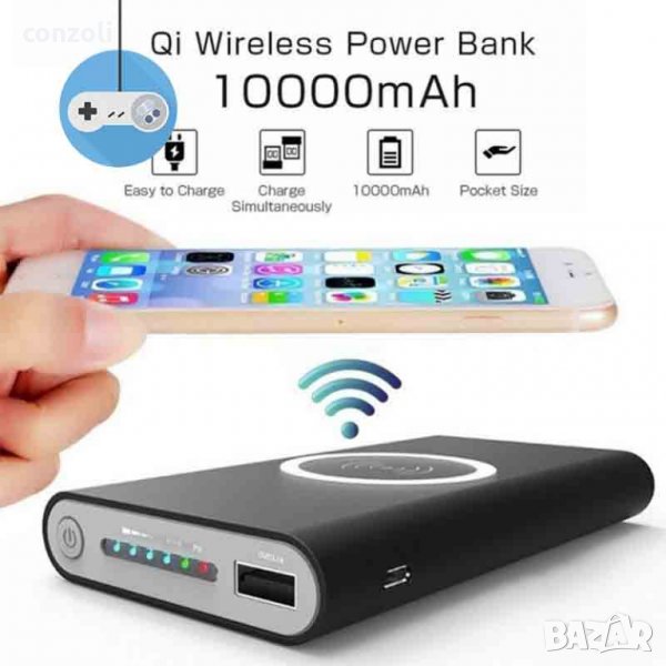 Безжично WiFi wireless зарядно за телефон PowerBank, снимка 1