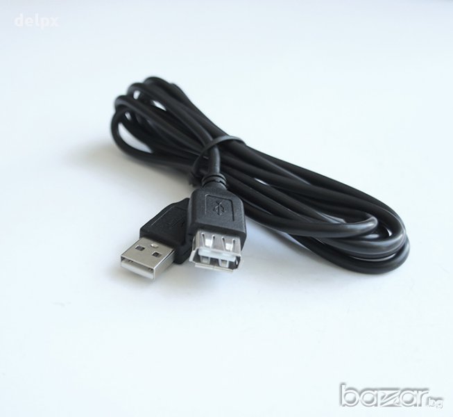 Кабел USB-A(м)/USB-A(ж) 1,8m, снимка 1