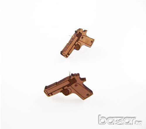 Разпродажба-Обеци от дърво 2602 GOOD WOOD, снимка 1