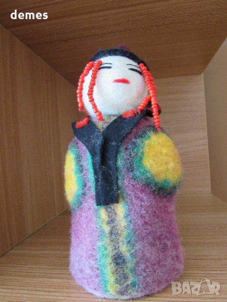  Автентична сувенирна кукла от филц-Монголия, снимка 1