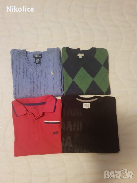 Страхотни детски блузки Armani, Ralph Lauren за 7-8 г.момче., снимка 1
