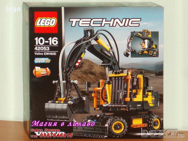 Продавам лего LEGO Technic 42053 - Волво EW160E, снимка 1 - Образователни игри - 16386028