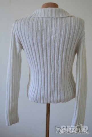 Дамска блуза бяла вълнен пуловер, снимка 2 - Блузи с дълъг ръкав и пуловери - 23445183