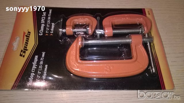 Метални стеги комплект-25/50/75мм-3бр нови, снимка 2 - Други инструменти - 16207596