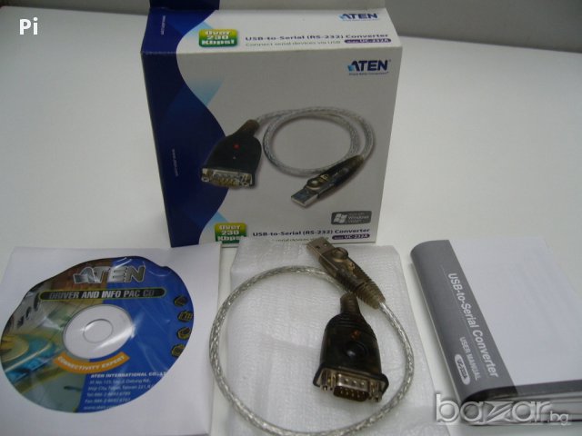 Конвертор USB към com Port RS232, usb to Serial rs-232, снимка 2 - Кабели и адаптери - 17291549