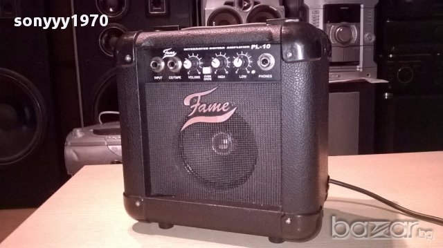 Fame pl-10 gitar amplifier-24/24/15см-внос швеицария, снимка 3 - Китари - 15093776