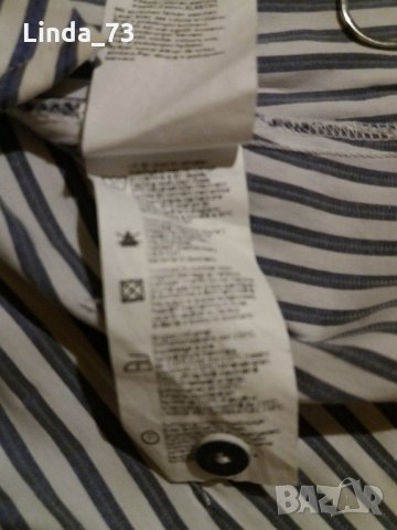 Дам.риза-"ORSAY"-/памук+полиестер+ликра/-бяло+синьо-райе. Закупена от Германия., снимка 11 - Ризи - 21946008