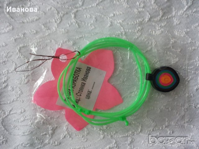 Ръчна изработка на бижута от хартия и квилинг  0.50лв, снимка 3 - Колиета, медальони, синджири - 18530652