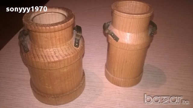 Ретро колекция-гюм 2бр-дърво/месинг-10/7/6см-внос швеицария, снимка 13 - Антикварни и старинни предмети - 17364113