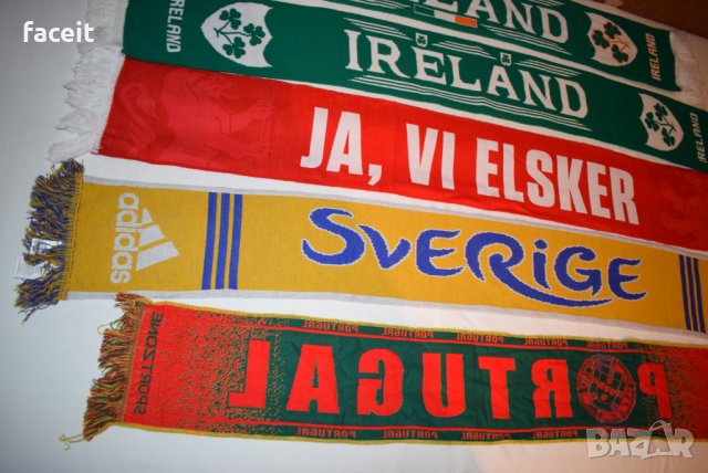Национални отбори - Футболни шалове / Ireland / Norway / Sweden / Portugal, снимка 10 - Шапки - 23144193