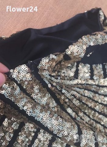 Златен топ, размер S, снимка 2 - Корсети, бюстиета, топове - 23404031