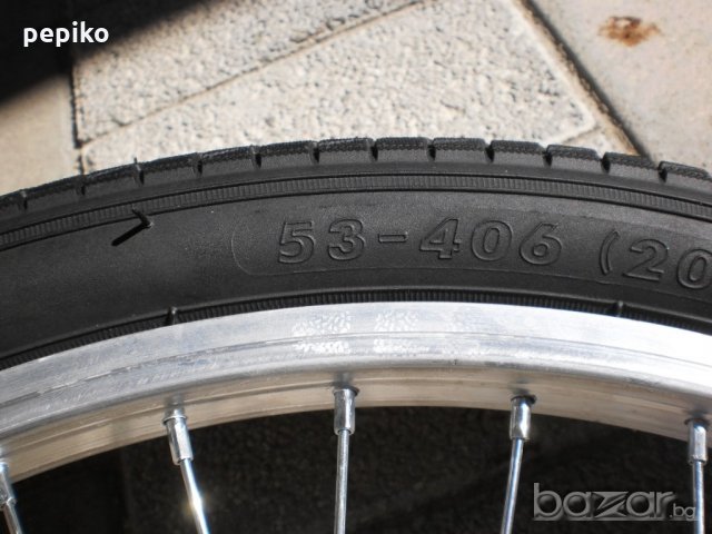 Продавам колела внос от Германия нови външни гуми предна и задна IVID 20 цола, снимка 6 - Части за велосипеди - 19523304