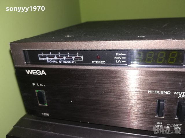 wega t210 stereo tuner-west germany-внос швеицария, снимка 5 - Ресийвъри, усилватели, смесителни пултове - 22769366
