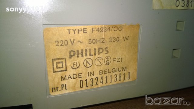 ★ █▬█ 0 ▀█▀ ★ philips f4234/00-stereo amplifier-230w-made in belgium-внос швеицария, снимка 8 - Ресийвъри, усилватели, смесителни пултове - 8939103