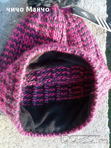 НОВА! ADIDAS вълнена шапка с помпон, снимка 3 - Шапки - 11653037