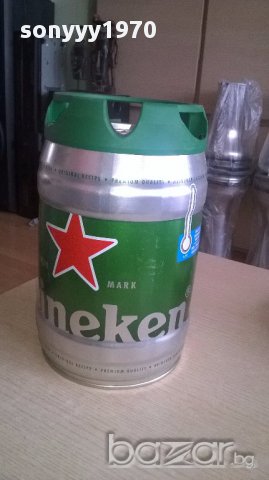 Heineken 5litra-празно буре от бира-30х20см-алуминиево, снимка 5 - Антикварни и старинни предмети - 17880726