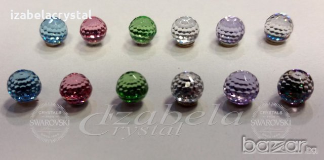 Обеци Сваровски с винтчета Crystals from SWAROVSKI®, снимка 2 - Обеци - 10523865