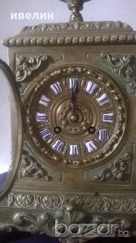 стар бароков каминен часовник, снимка 2 - Антикварни и старинни предмети - 20674592