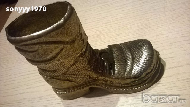 Златната обувка-14/11/6см-made in spain-мед/месинг-внос швеицария, снимка 2 - Колекции - 13904027