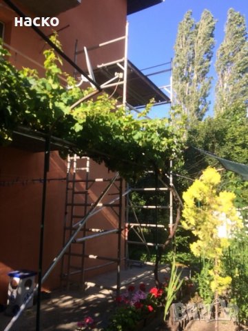 двойно мобилно алуминиево скеле много леко и стабилно до 6м раб височина, снимка 4 - Други ремонти - 22216078