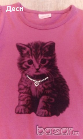 РАЗПРОДАЖБА нова блузка с коте-РАЗПРОДАЖБА, снимка 3 - Бебешки блузки - 17306183