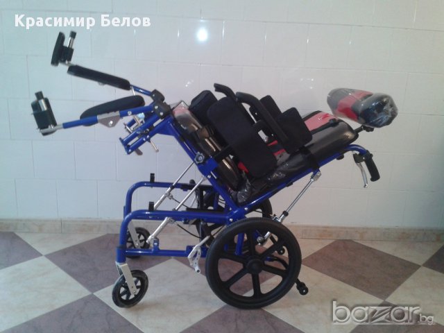 Инвалидна количка за деца и юноши с детска церебрална парализа(ДЦП), снимка 4 - Детски колички - 13579694