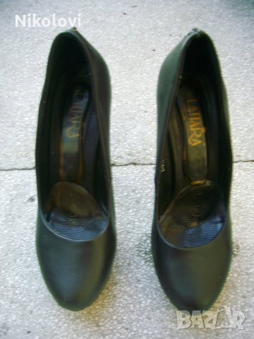 50% намаление: Вносни и оригинални високи обувки от естествена кожа. Номер 36, снимка 5 - Дамски елегантни обувки - 23091982