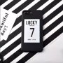 ПРОМО! Черен матов кейс ”Lucky 7 & Pink" за iPhone 6 6S 7 8 Plus, снимка 3