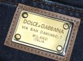 D&G Dolce and Gabbana Destroyed Indigo Zipped Pocket Large Plate Мъжки Дънки size 50 (34), снимка 7
