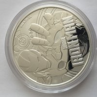 1 oz Сребро Марвел - ЖЕЛЕЗНИЯ ЧОВЕК - 2018, снимка 3 - Нумизматика и бонистика - 24917656