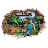 Minecraft Майнкрафт стикер лепенка за стена или гардероб , снимка 1 - Други - 20399658