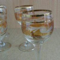 Ретро чаши за ракия с позлата, снимка 4 - Антикварни и старинни предмети - 24951967