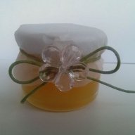 Подарък за гостите - Бурканче мед в зелено, снимка 6 - Сватбени аксесоари - 10236209