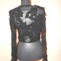 Дантелена блуза  AMARINE S размер, снимка 6 - Корсети, бюстиета, топове - 21689531