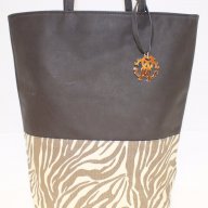 Нова дамска чанта ROBERTO CAVALLI Dark brown Tiger Print оригинал, снимка 8 - Чанти - 14734686