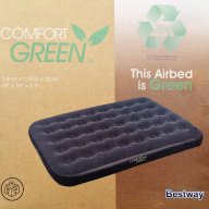 Матрак надуваем двоен 191х137х22см Comfort Green Bestway, снимка 2 - Градински цветя и растения - 13519603