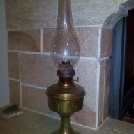 газена лампа бронз, снимка 1 - Настолни лампи - 12112981