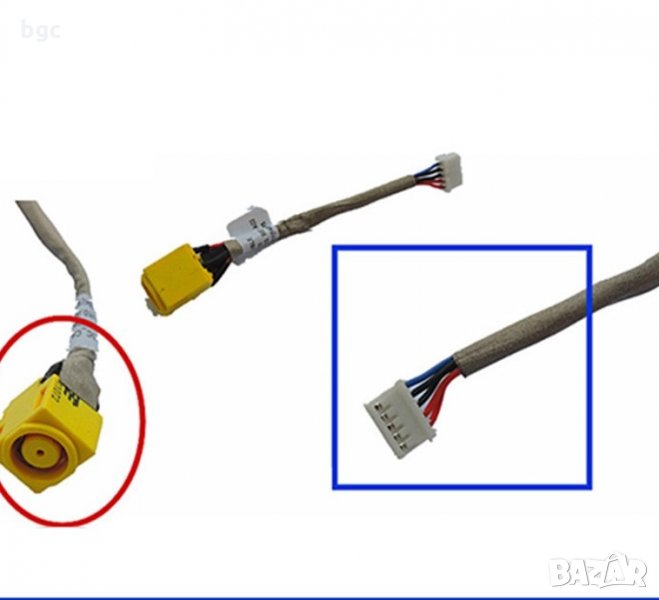 Жакове DC Jack Захранващи Букси За Лаптопи Куплунги AC DC Power Jack Socket Connector Charging Port , снимка 1