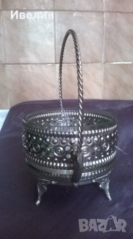 купа,бонбониера арт деко, снимка 2 - Антикварни и старинни предмети - 25788950