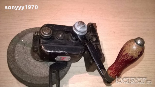 METABO-антика-Metabo-germany-ретро шмиргел-ръчен-20/20см, снимка 7 - Антикварни и старинни предмети - 15451751