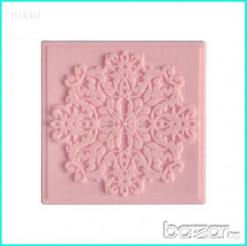 силиконова форма отливка снежинка молд за украса декорация фондан торта мъфин