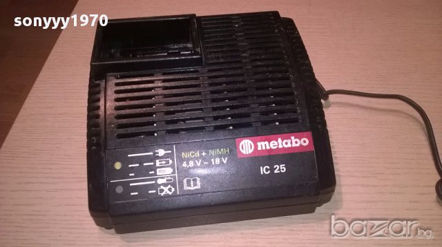 Metabo ic25 profi 4.8-18v charger nicd/nimh-внос швеицария, снимка 5 - Други инструменти - 16006253